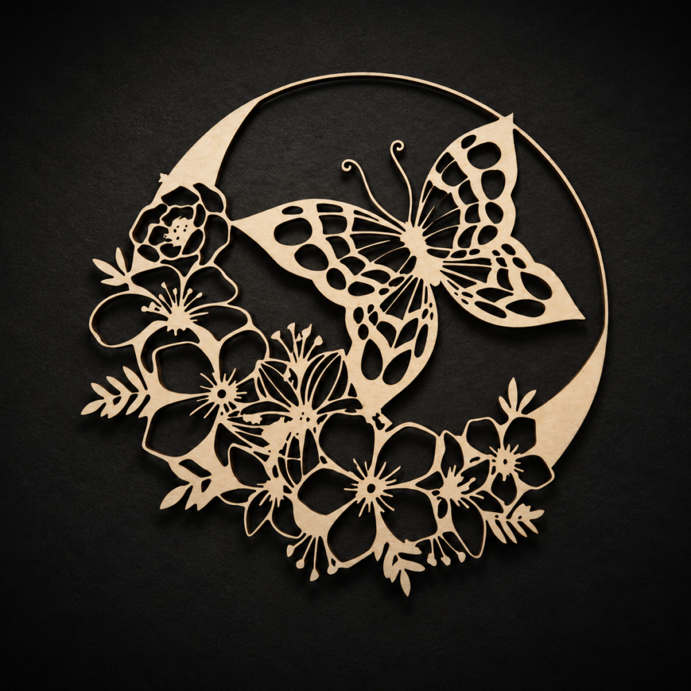 Butterfly & Floral Wall Décor